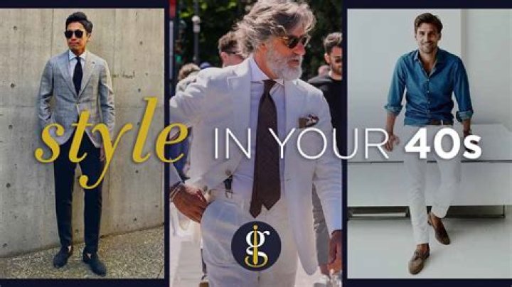 How should men dress casually in their 40s?