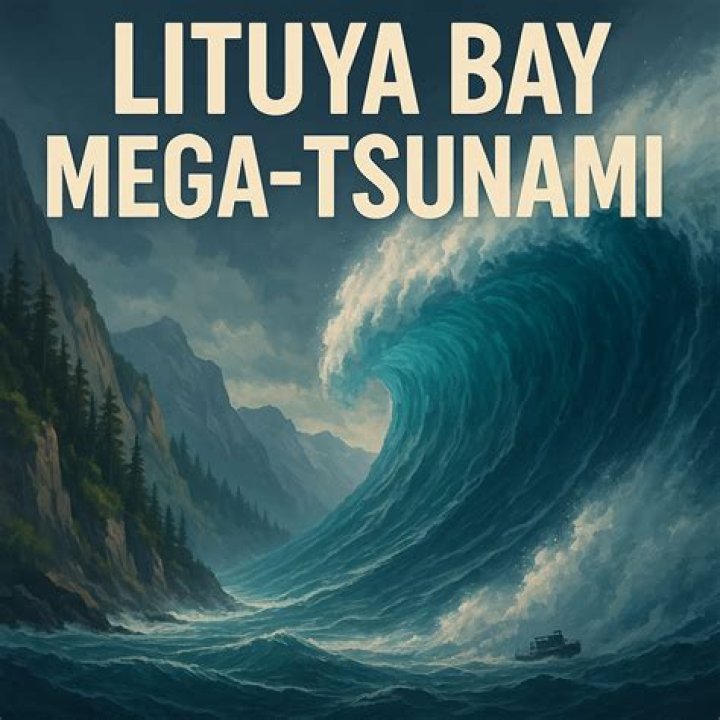 How tall was the Lituya Bay Alaska tsunami?