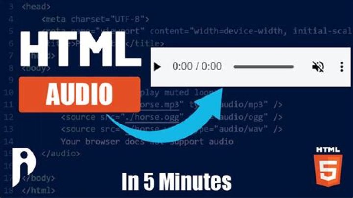 How to add audio in HTML5?