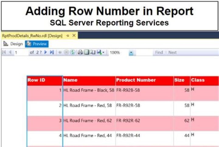 How to add sequence number in SSRS report?