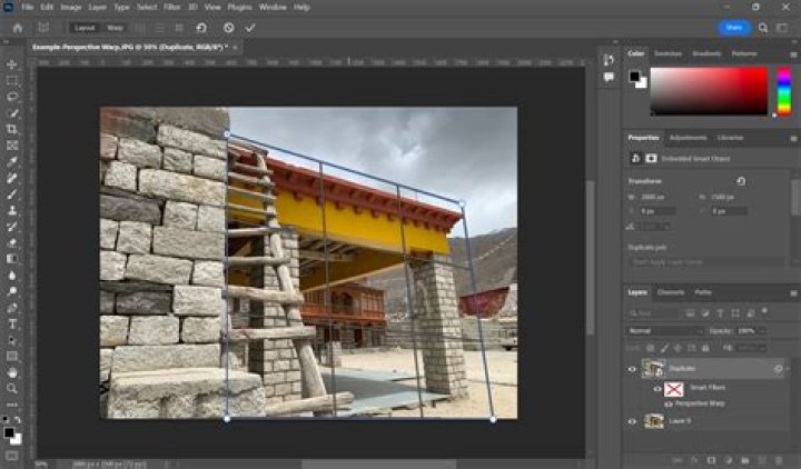 How to adjust perspective on mac?