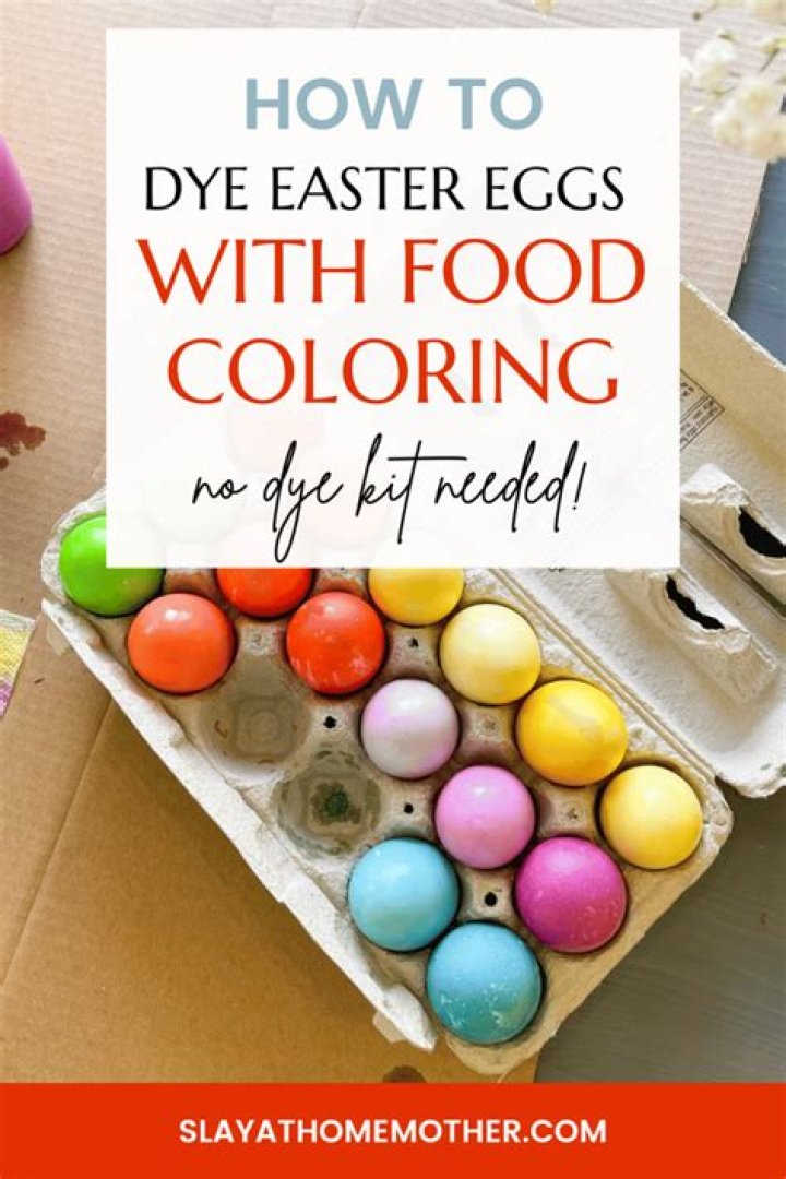 How to dye Eggs with food coloring?