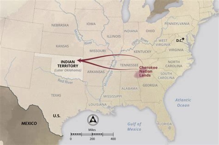 How were the Cherokee removed from their land?