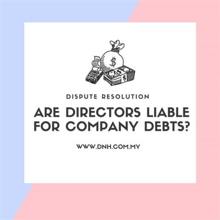 Is a director liable for the company tax debt?