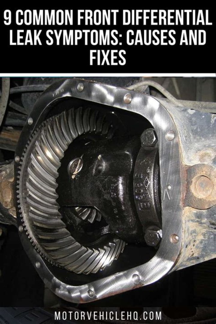 Is a front differential leak serious?