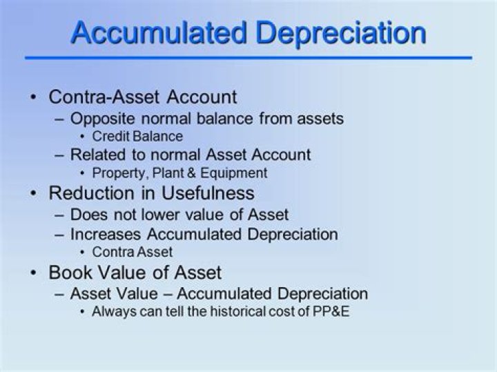 Is Accumulated depreciation A contra asset?