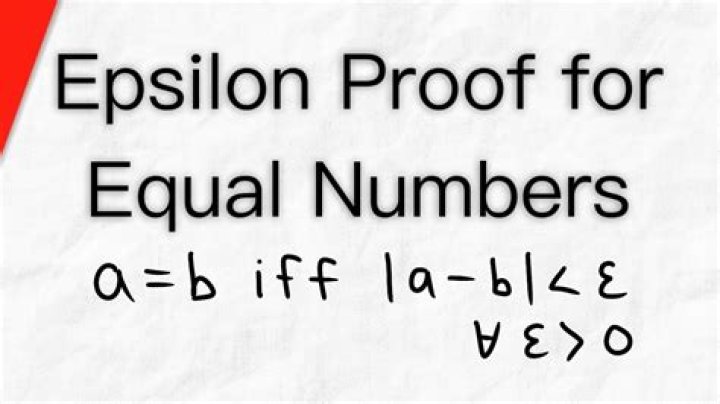 Is Epsilon a real number?
