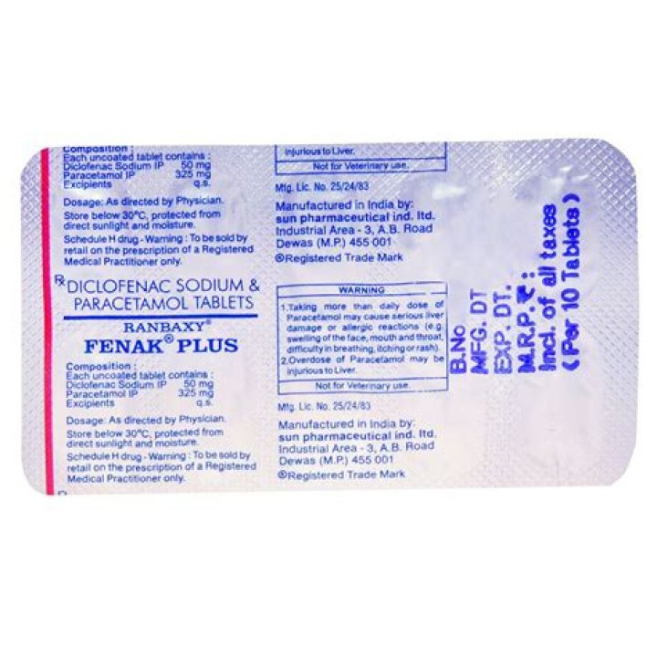 Is Fenak plus for fever?