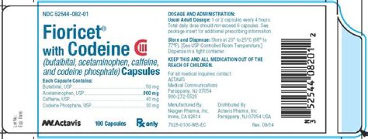 Is Fioricet and codeine the same?