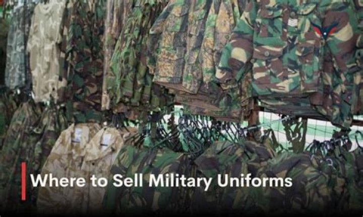 Is it illegal to sell military clothing?
