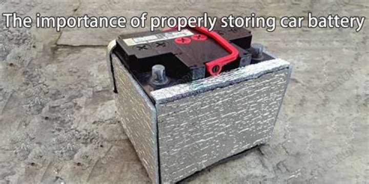 Is it OK to store a car battery on concrete?