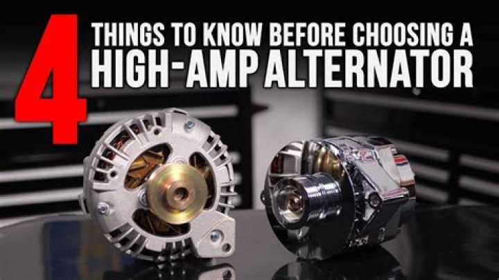 Is it OK to use a higher amp alternator?