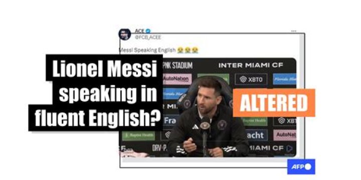 Is Messi fluent in English?