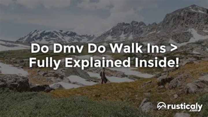 Is Randolph DMV open for walk-ins?
