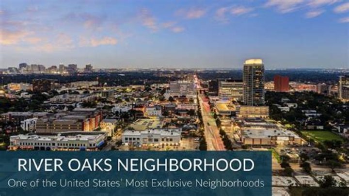 Is River Oaks a rich neighborhood?