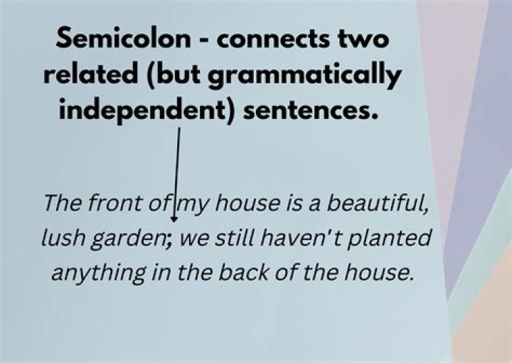Is semicolon grammatically correct?