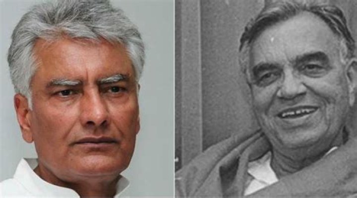 Is Sunil Jakhar son of Balram Jakhar?