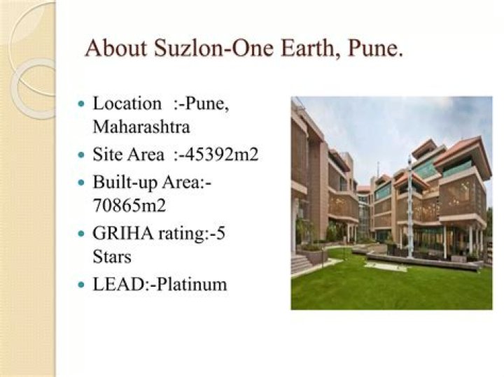 Is Suzlon One Earth green building?