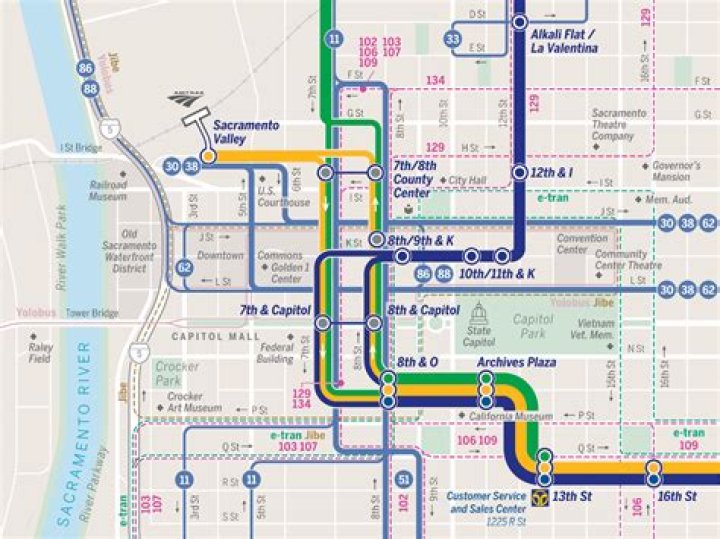Is the light rail running in Sacramento?