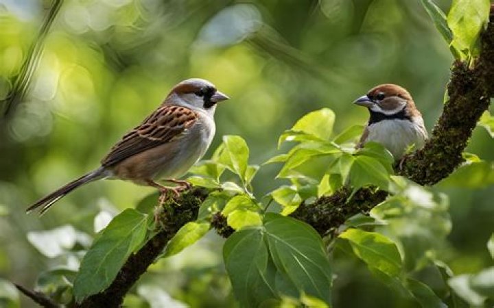 Is there a difference between male and female sparrows?