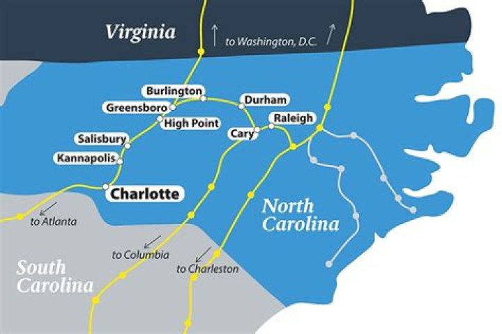 Is there a train from Washington DC to North Carolina?