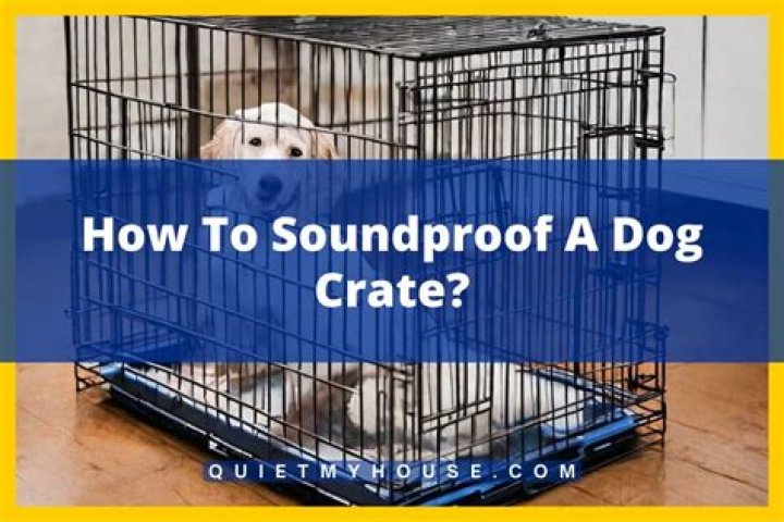 Is there a way to soundproof a dog crate?