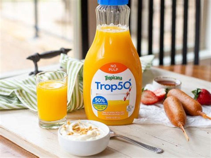 Is Trop 50 orange juice healthy?
