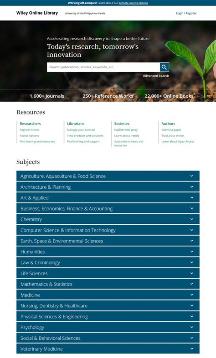 Is Wiley Online Library free?