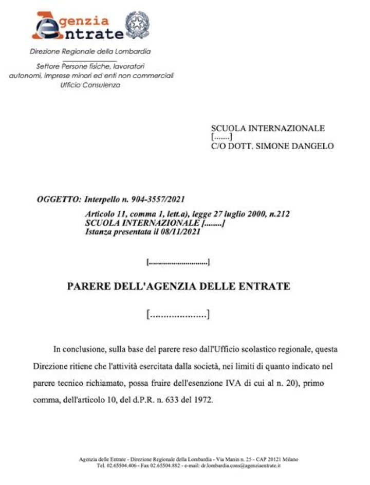 Quando si parla di esenzione Iva?