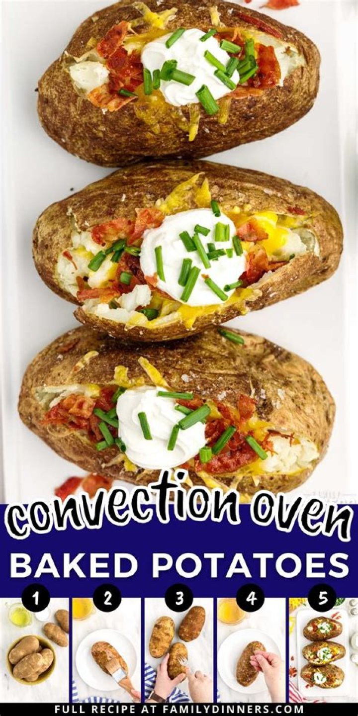 Should I use convection for baked potatoes?