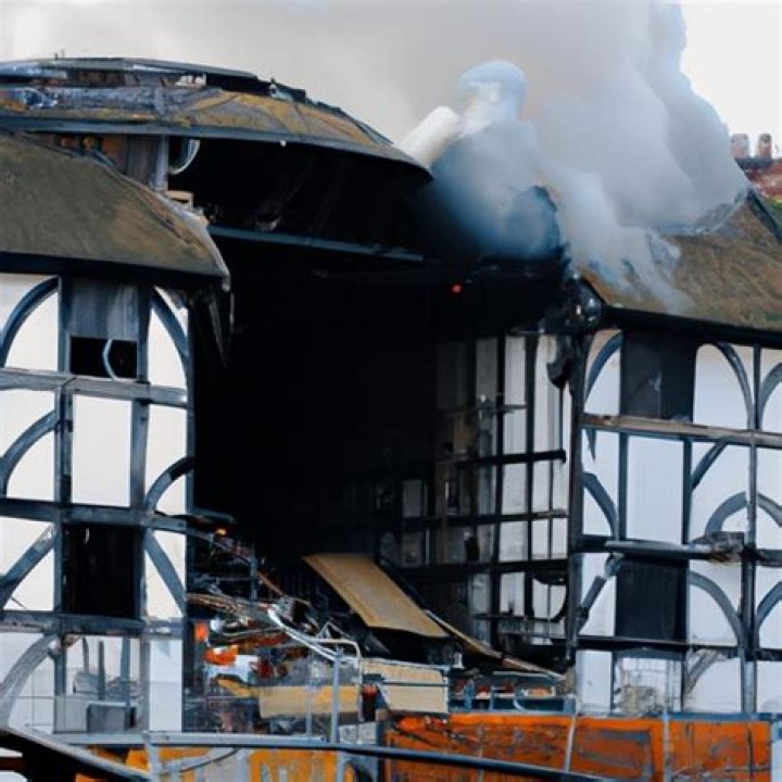 Was the Globe Theater rebuilt after the fire?