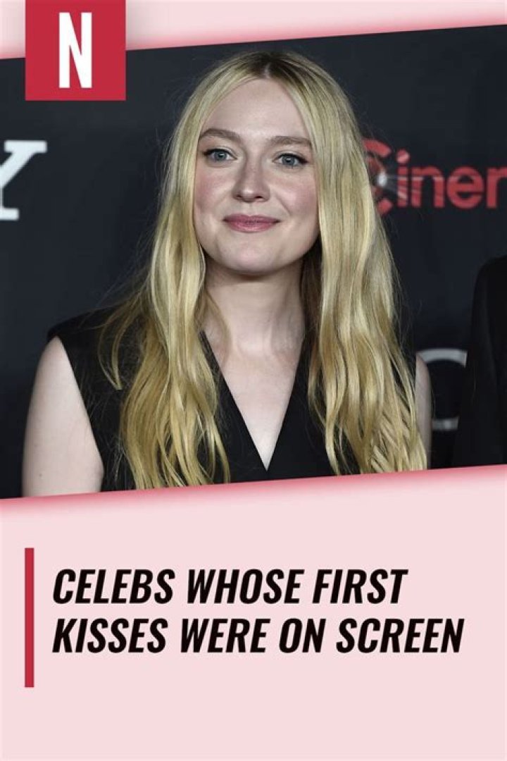 What actors had their first kiss on-screen?