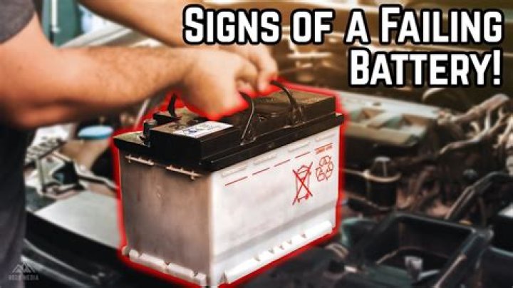 What are 3 signs that a battery is bad or going bad?