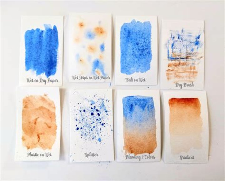 What are 3 watercolor techniques?