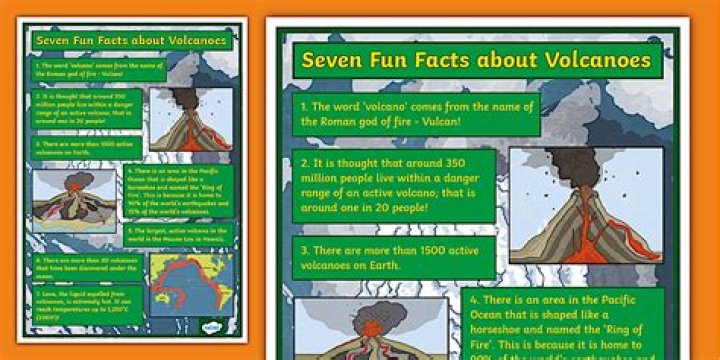 What are 4 facts about volcanoes?