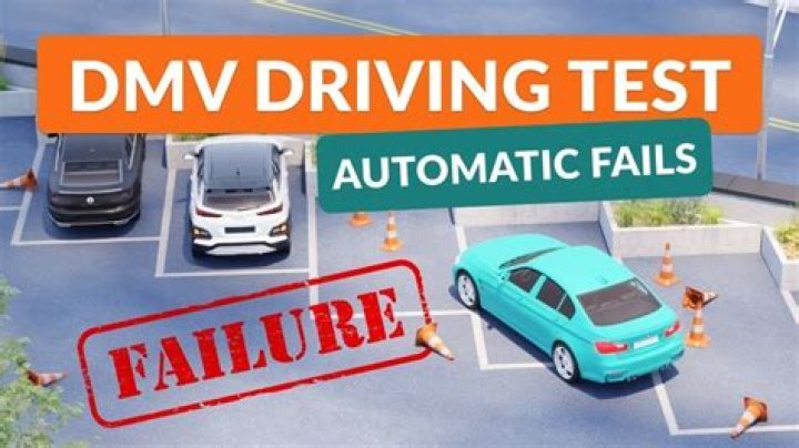 What are automatic fails on a driving test in Wisconsin?