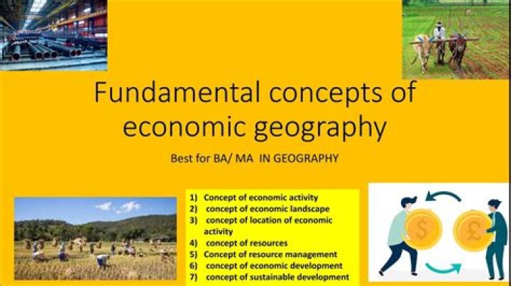 What are economic activities in geography?