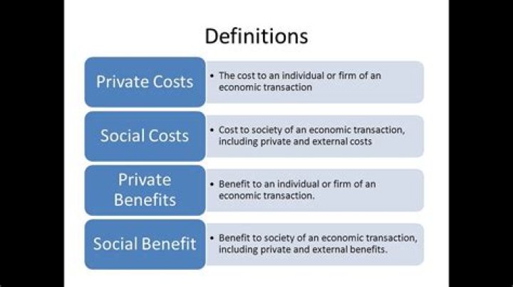 What are economic social costs?