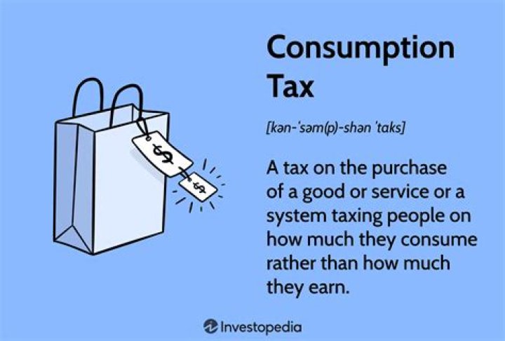 What are examples of consumption taxes?