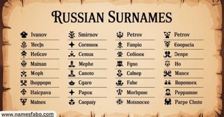 What are female Russian last names?