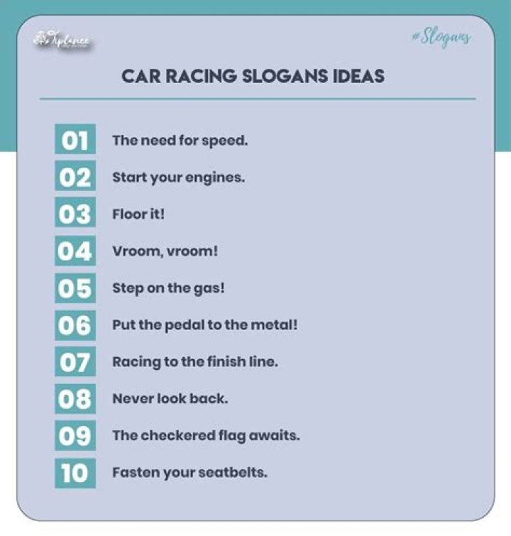 What are some car slogans?