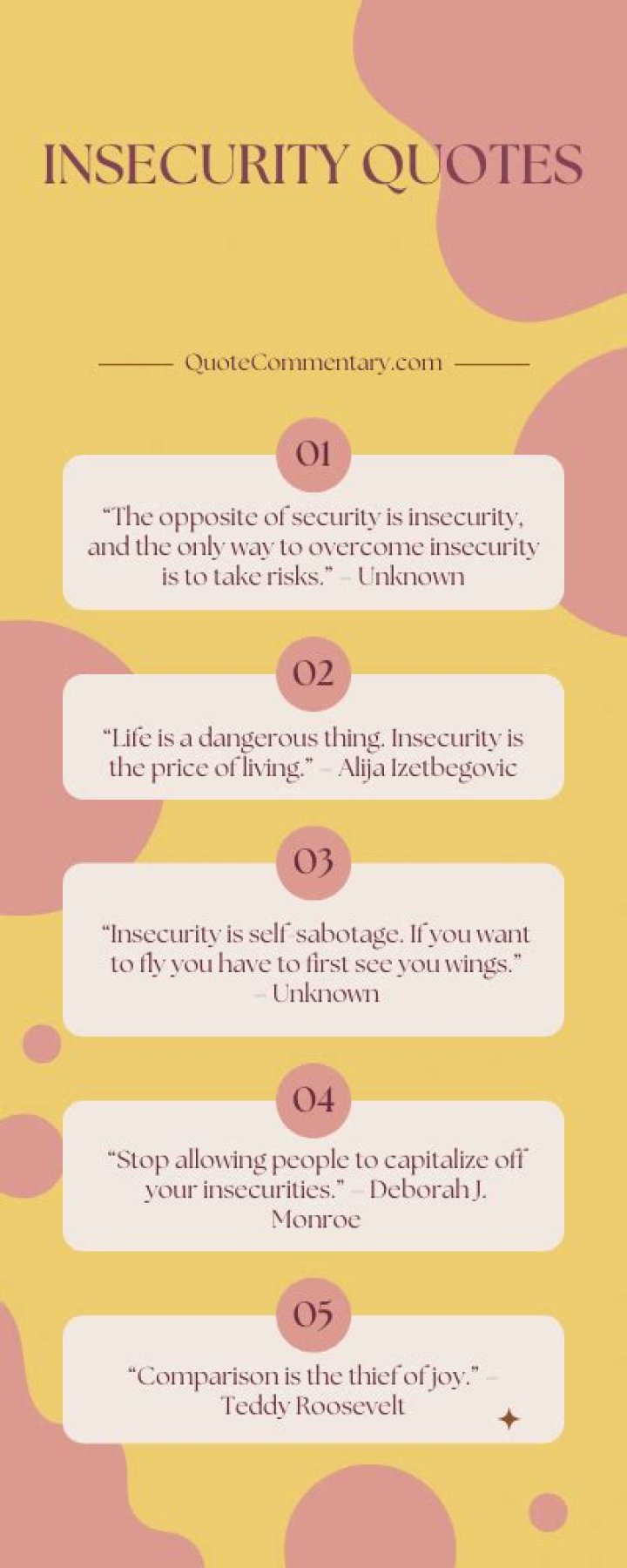 What are some quotes about insecurity?