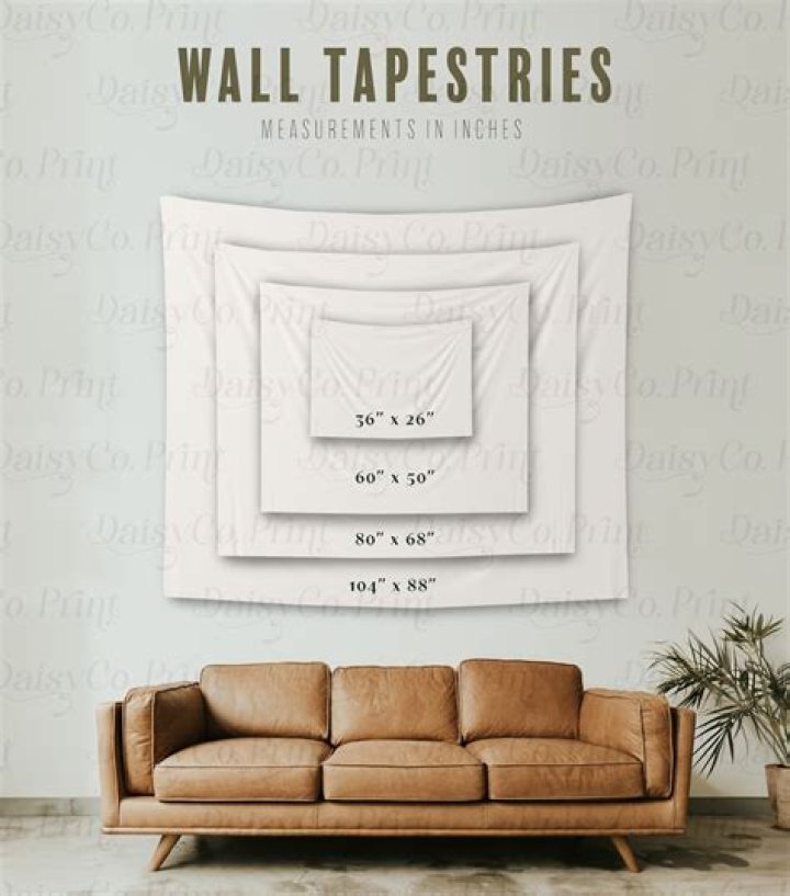 What are standard tapestry sizes?