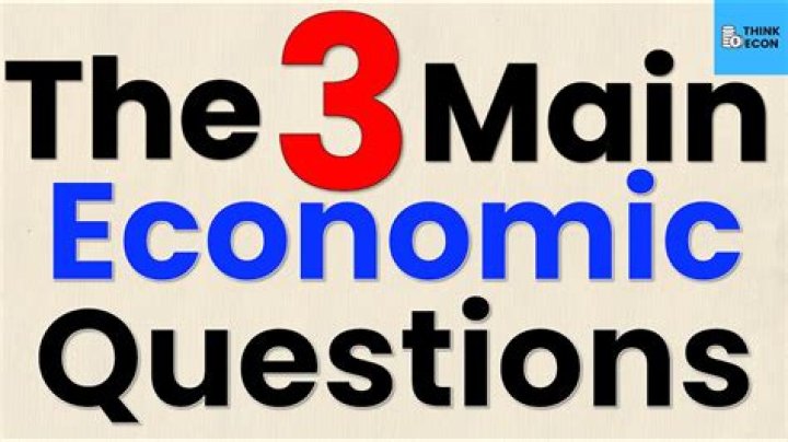 What are the 3 economic questions all societies must answer?
