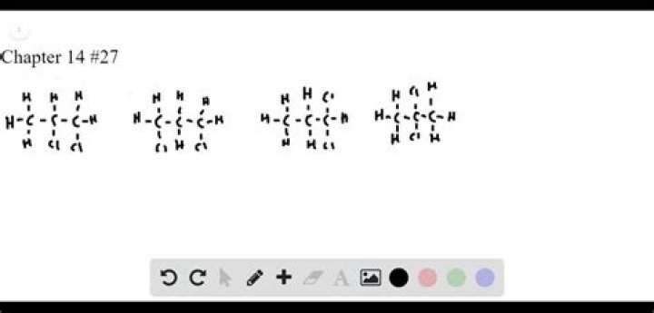 What are the 4 isomers of C3H6Cl2?