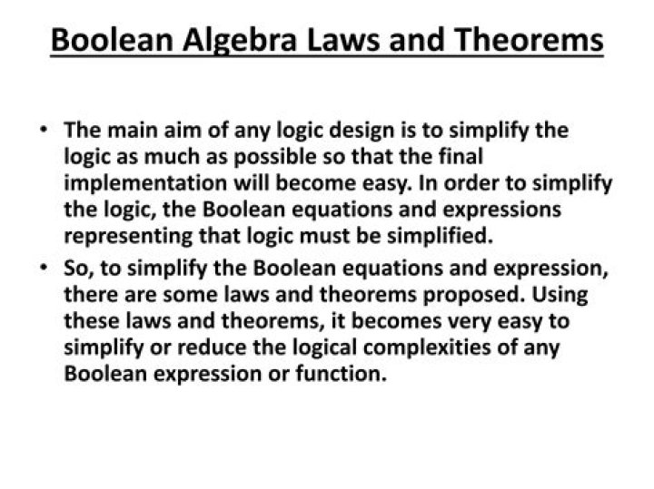 What are the basic theorems of Boolean algebra?