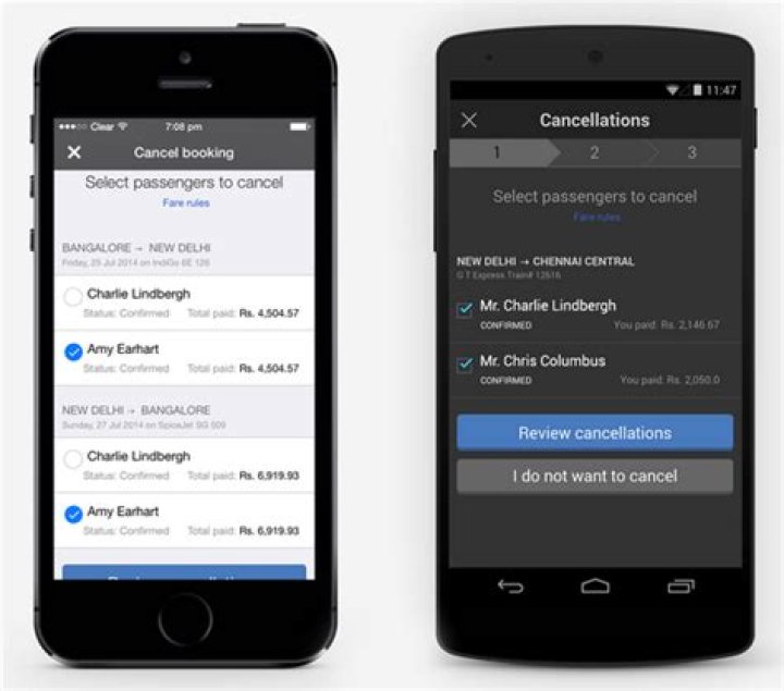 What are the cancellation charges in cleartrip?