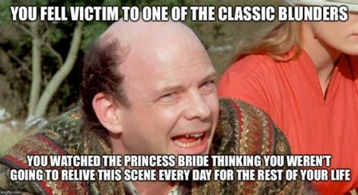 What are the classic blunders in Princess Bride?