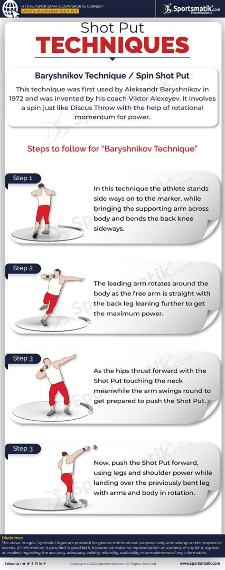 What are the equipment used in shot put?