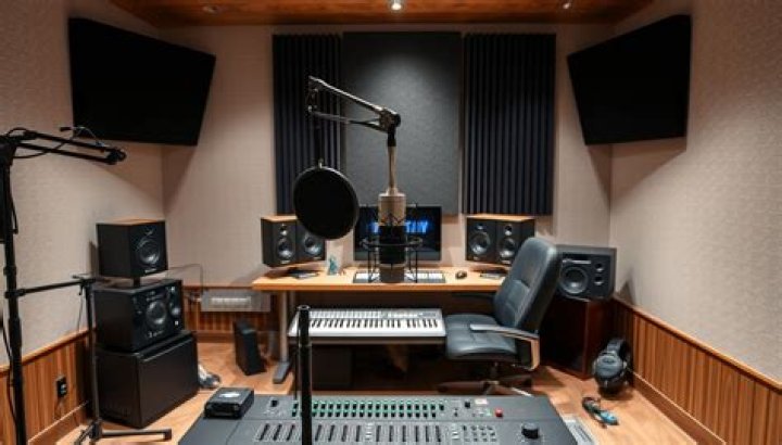 What are the equipments for a recording studio?